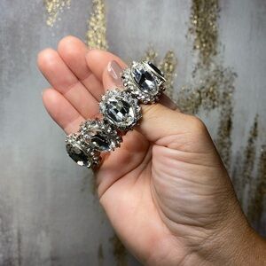 Elegant Silver Crystal Bracelet